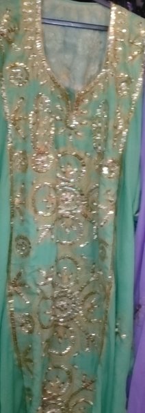 画像2: ハリージ(Khaleej) 　丸刺繍　ベビーピンク (2)