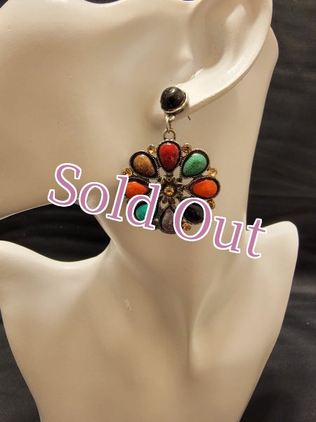 画像1: エジプト製ピアス　No,6 (1)